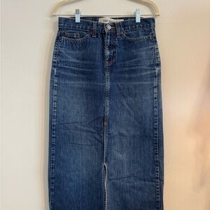 GAP Women's Classic Blue midi skirt